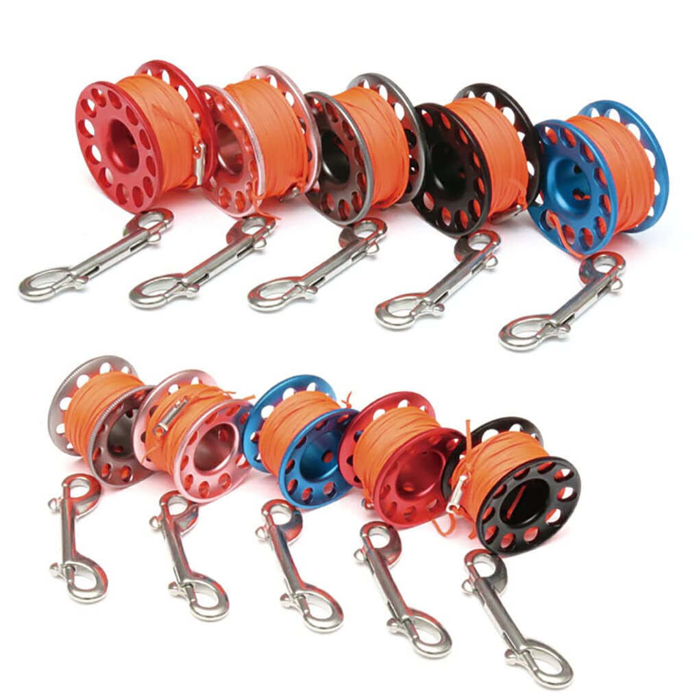 Spool Finger Reel Plongée Reels Safety Saucisse SMB Equipment Crochet à double extrémité