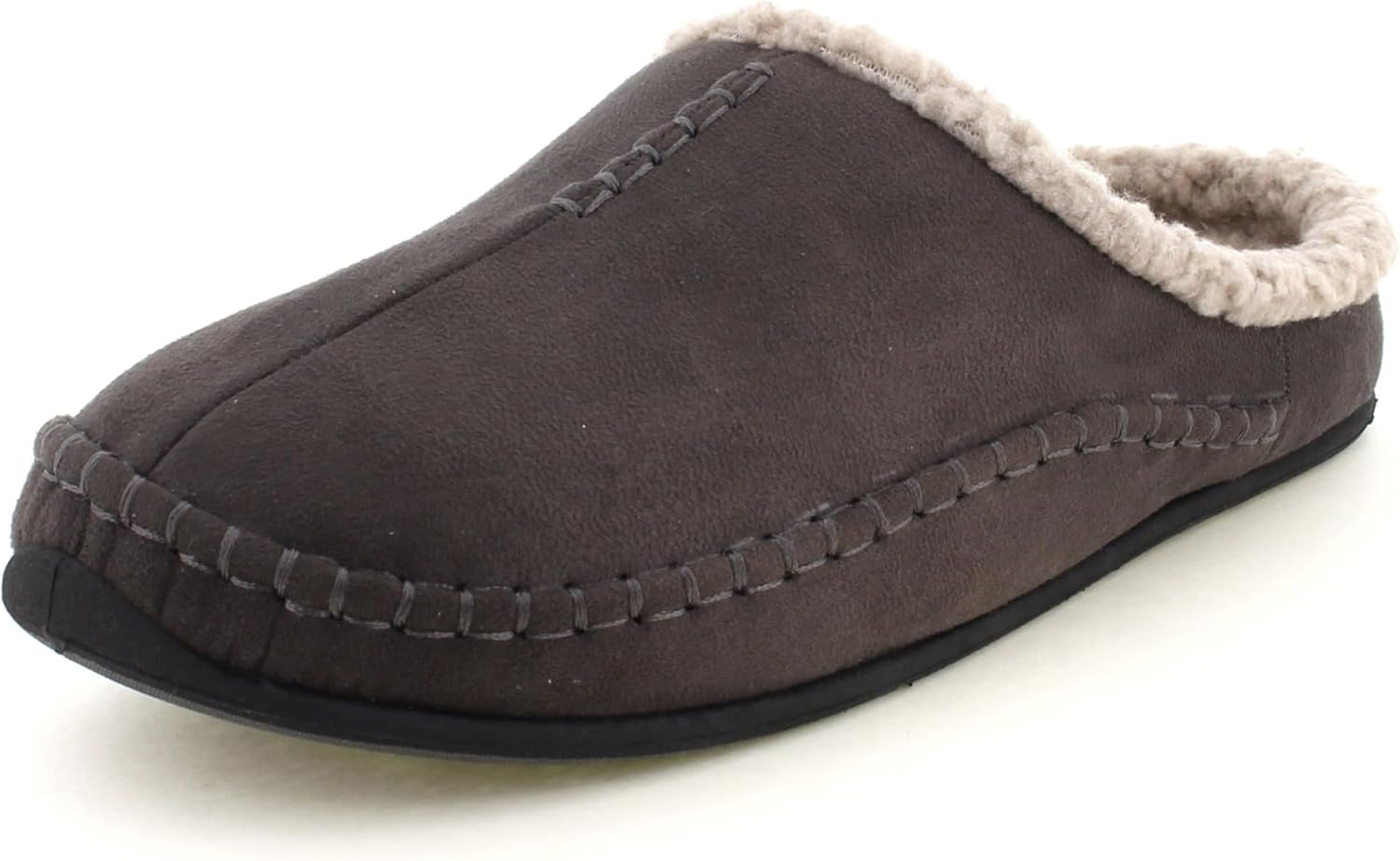 Deer Stags Kids' Lil Nordic Microsuede Slipper in Charcoal / 6 Big Kid