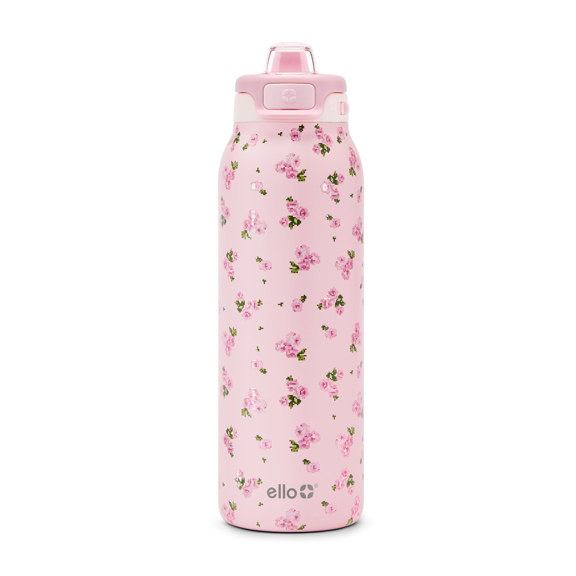 Ello Pop &amp; Fill 32oz Stainless Water Bottle, Sip or Chug, Yours Truly