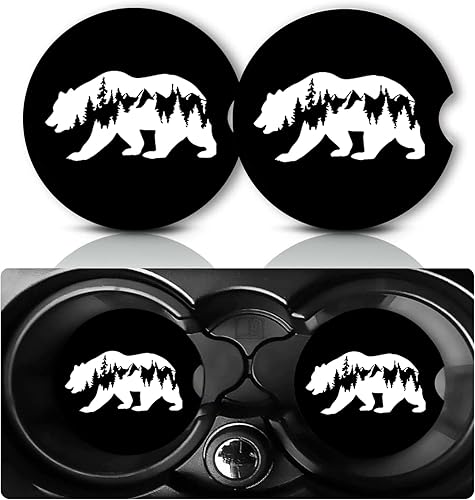 Miniatura 17 de Paquete de 2 posavasos con diseño de Driver Picks The Music, cintas de casete retro, regalos para mujeres y hombres, tapete interior del vehículo,