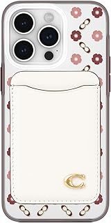 Coach Magnetic Phone Wallet / Card Holder - Compatible with MagSafe Phones and Cases - Chalk