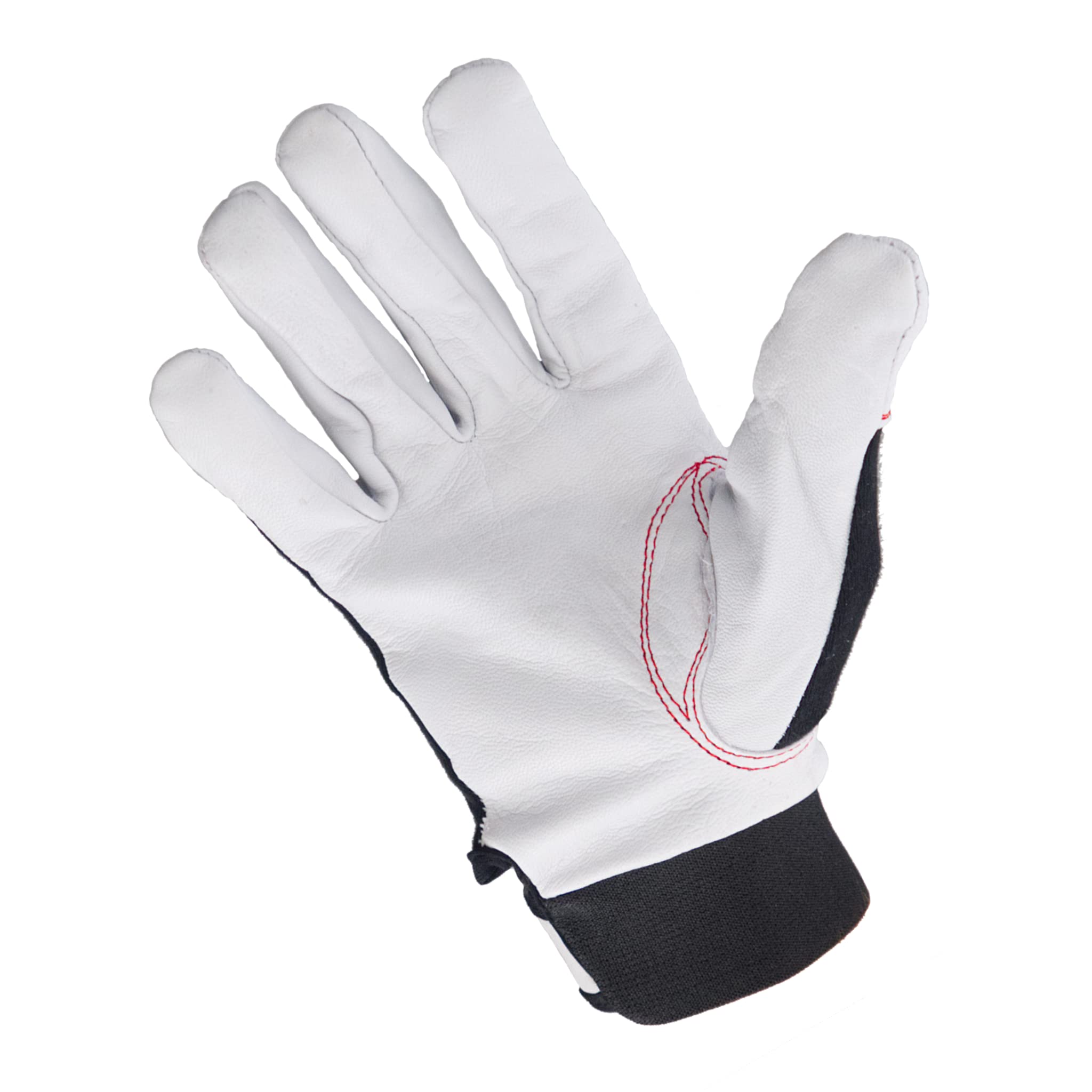 Cabra Pro - 12 Paar Arbeitshandschuhe aus vollnarbigen Ziegenleder - Schutzhandschuh mit Lederverstärkung - Arbeitshandschuh Damen und Herren - Werkstatt - Garten - Bau, Größe 10, 12 Paar