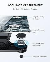 Vista 5 de RENPHO Báscula para peso corporal, báscula de peso digital inteligente para baño, analizador de composición con sincronización de aplicaciones