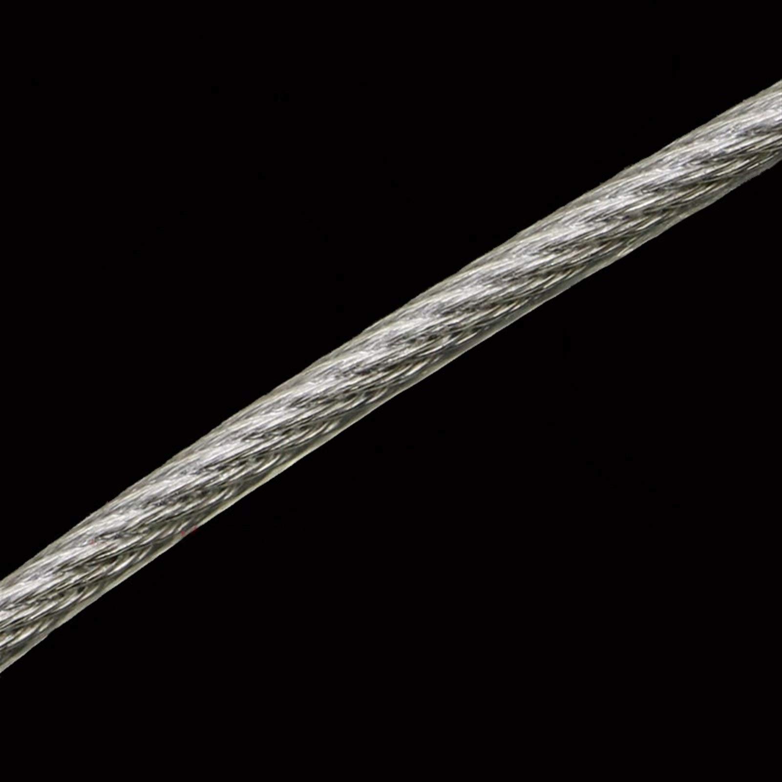 Cavo in Acciaio Inossidabile 100 Metri 304 acciaio inossidabile 0.5 / 0.6 / 0.8 / 1 / 1,2 / 1,5 / 2 millimetri in acciaio rivestito in PVC fune metallica molle flessibile Cable Clothesline trasparente