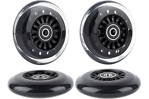 2-Front-2-Rear Replacement Plasma Car Wheels with Bearings
