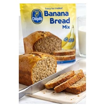 Chiquita! Banana Bread Mix, Easy-to-Make Baking Mix (Just Add Bananas, Water & Egg), No Artificial Flavors or Preservatives, 13.7 oz (390g) Each, 2-Pack (Total 27.4 oz)