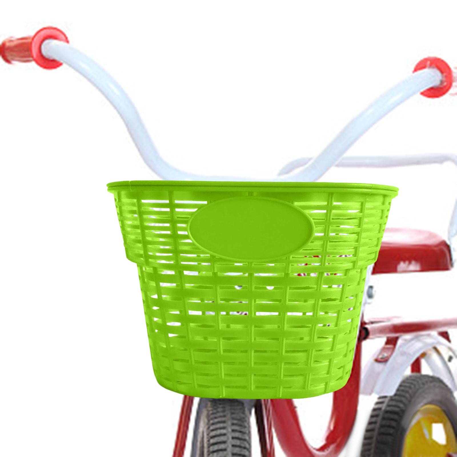 MYCENSE Kids Bike Basket Bicycle Cargo Rack Bags, Bike Pannier Tricycle Basket for Travel, Folding Bike, Children Bicycle Basket, Green