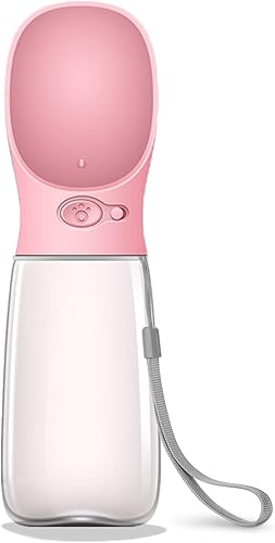 Miniatura 29 de MalsiPree Dog Water Bottle, Leak Proof Portable Puppy Water Dispenser with Drinking Feeder for Pets Outdoor Walking, Hiking, Travel, Food Grade