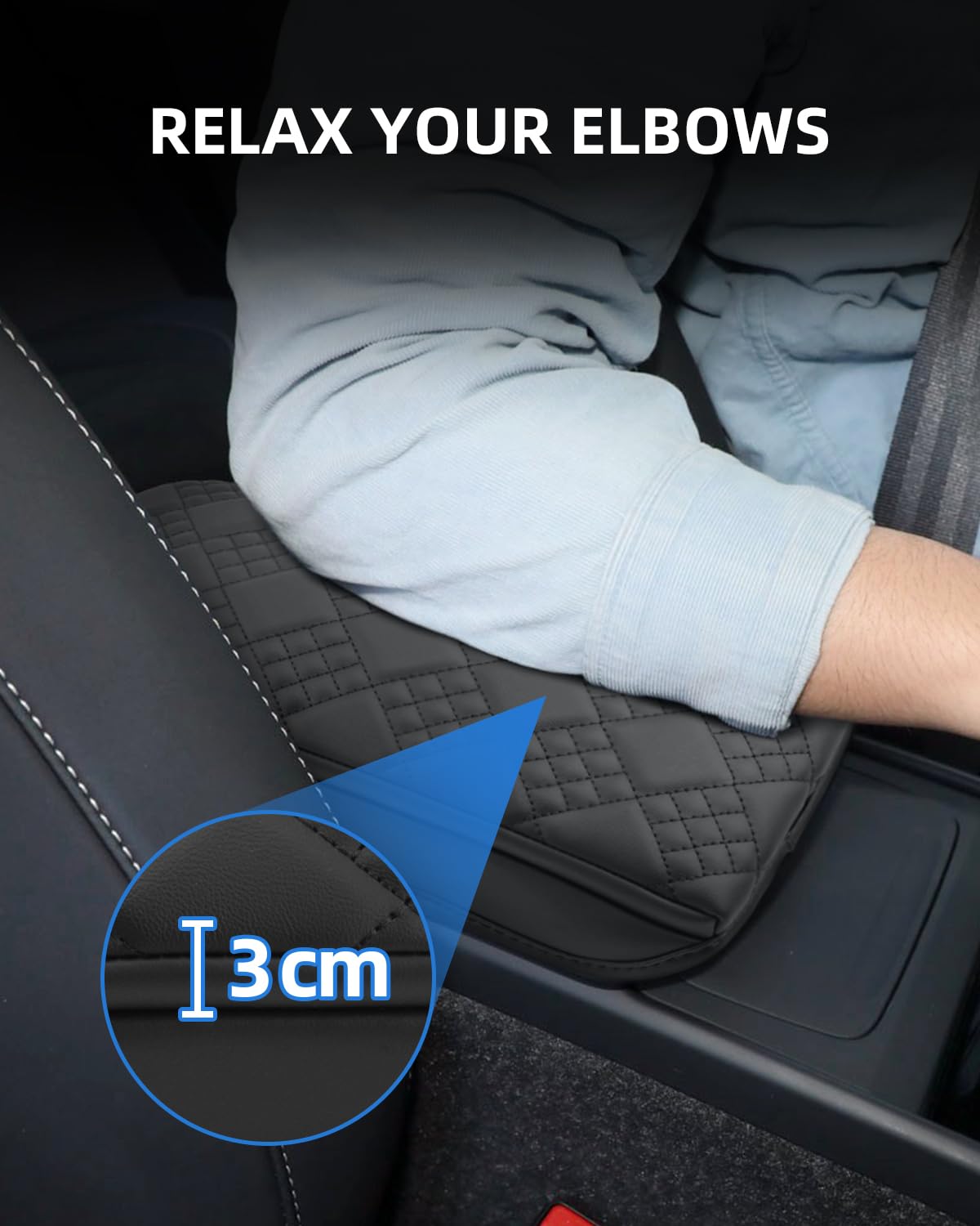 Auto Armsteun Box Mat, voor Volvo XC40 C40 2018-2022 Auto Middenconsole Cover Armsteun Box Mat Armsteun Cover Interieur Decor Accessoires,A