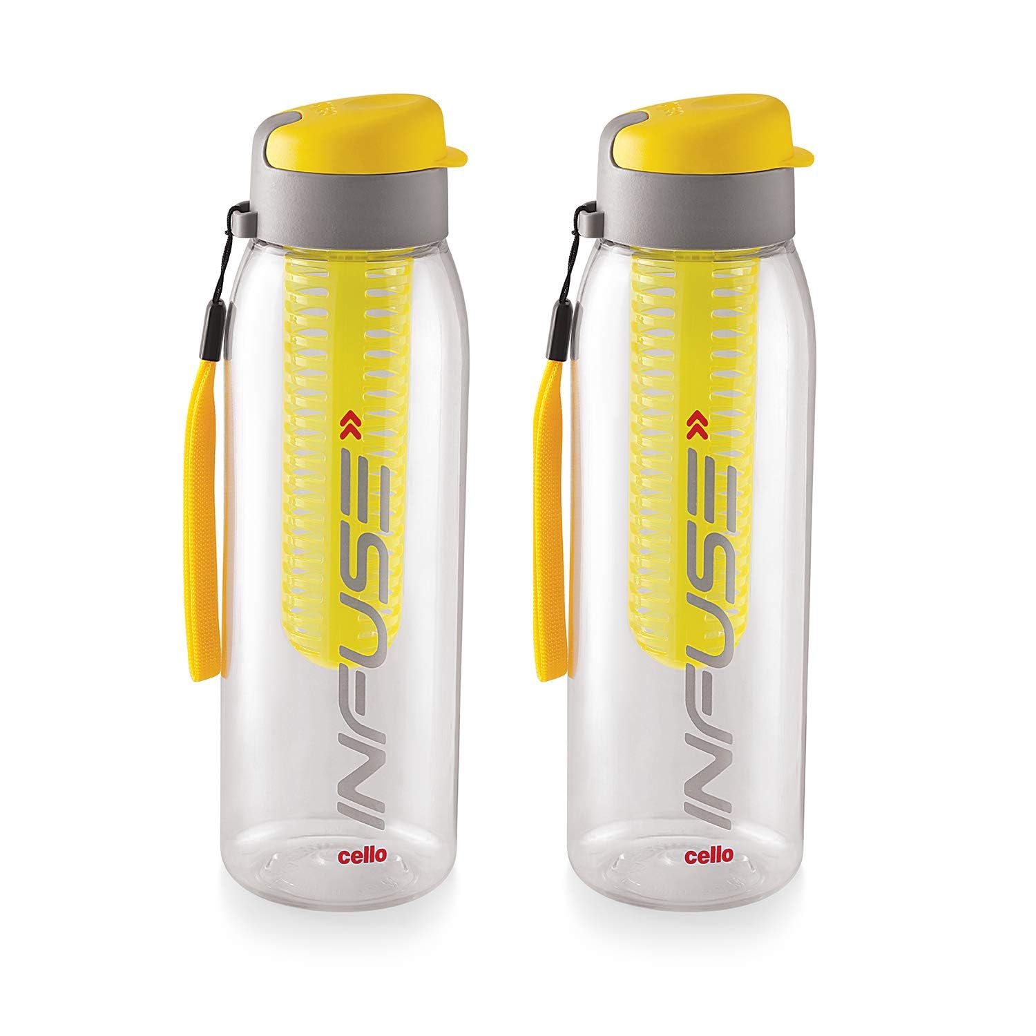 See full amazon price history chart for CELLO Infuse Plastic Water Bottle, 800 ml, Set of 2, Yellow | Detox Bottle with Infuser Chamber | Leakproof Plastic Bottle with Wide Mouth Opening | Ideal for Gym, Office, Travel CELLO Infuse Plastic Water Bottle, 800 ml, Set of 2, Yellow | Detox Bottle with Infuser Chamber | Leakproof Plastic Bottle with Wide Mouth Opening | Ideal for Gym, Office, Travel (B07JD4LHHP) Amazon Price History, Amazon Price Tracker