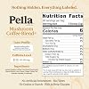 Pella Nutrition Mushroom Coffee Lions Mane, Reishi, Chaga, Cordyceps, Shiitake, Maitake, and Turkey Tail Mushroom Supplement Superfood Instant Coffee for Focus & Energy (Regular Caffeine, 60 Cups)
