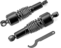 Vista 2 de WeiSen Kit de descenso ajustable de precarga de amortiguadores traseros de 10.5 pulgadas compatible con Harley Touring Electra Street Glide Road