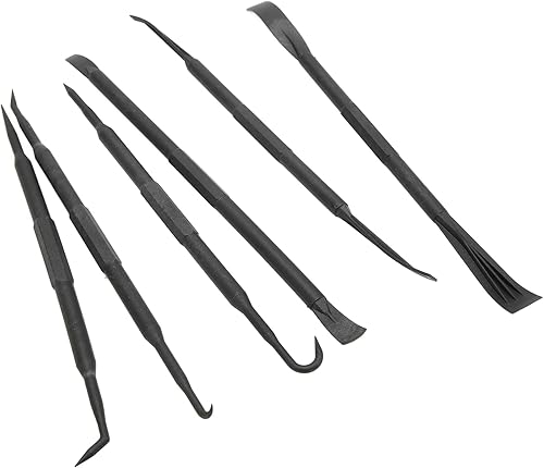 Miniatura 6 de Juego de ganchos y ganchos, 6 unidsset juego de ganchos de palanca de doble extremo ABS plástico negro para quitar anillo o accesorios de sellado