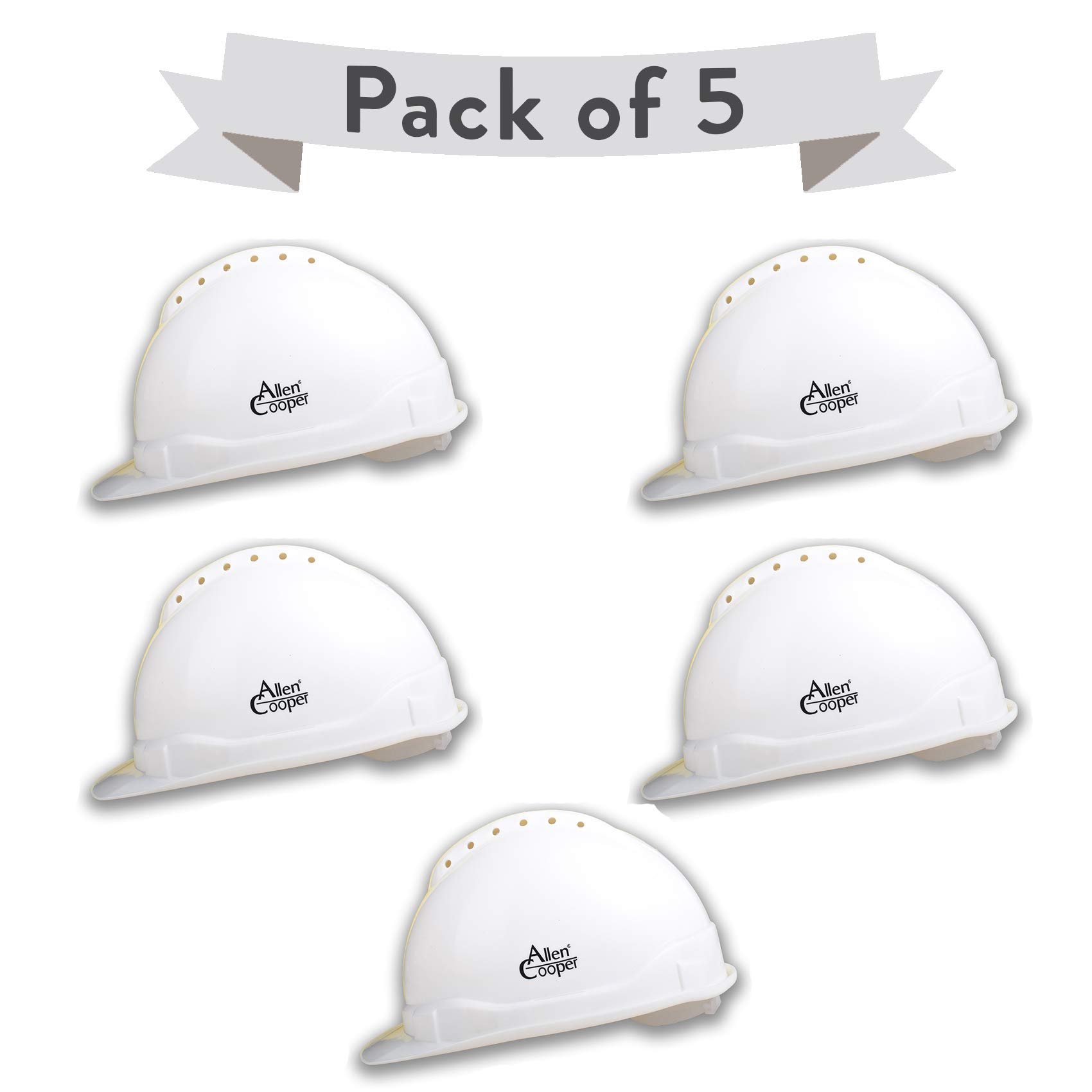 Allen Cooper Safety Helmet SH-702, Shell With Ventilation, Plastic Cradle with Manually adjustable Headband - WHITE (B07XYD4TFL) Amazon Price History, Amazon Price Tracker