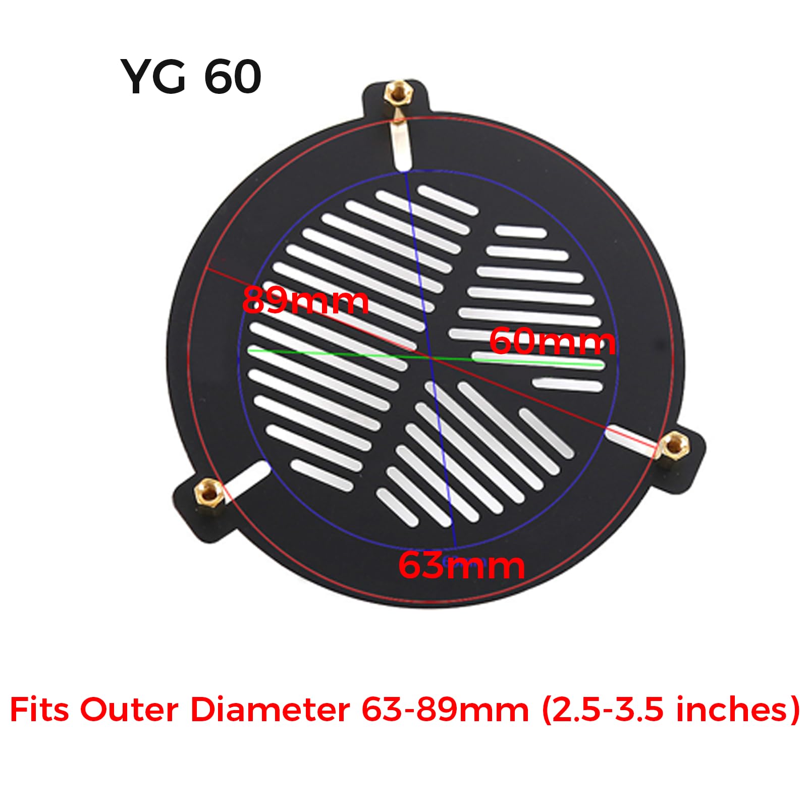 Maschera Bahtinov Maschera di Messa a Fuoco per Telescopi, Maschera Bahtinov per Diametro Esterno da 63mm-89mm/2,48 Pollici a 3,5 Pollici, Accessori per Telescopi