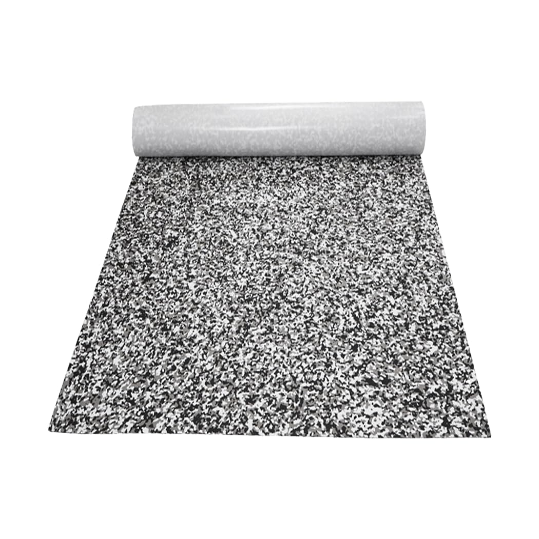 PORIYA EVA Foam Boat Flooring Marine,Teak Decking for Yacht Carpet,with Self-Adhesive Backing,Non-Slip& Waterproof Mat DIY Cut Decking Mat (Grey camo 1PC)