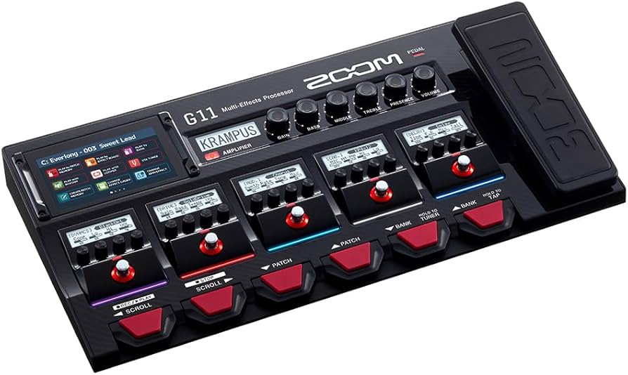 ZOOM G11 ギターエフェクター Amazon | ZOOM G11 ギターマルチエフェクター 5インチタッチスクリーン