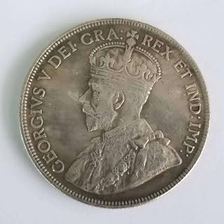Antique Canadian 1921   50 Cent Silver Dollar Commemorative Coin