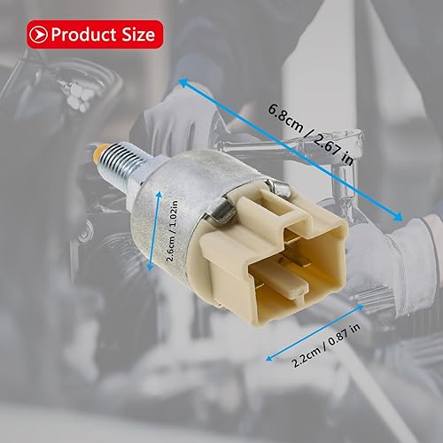 Miniatura 7 de Interruptor de luz de freno de lámpara de parada compatible con Toyota Lexus Pontiac Chevy Geo Prizm Vibe 4Runner Avalon Camry Corolla Highlander
