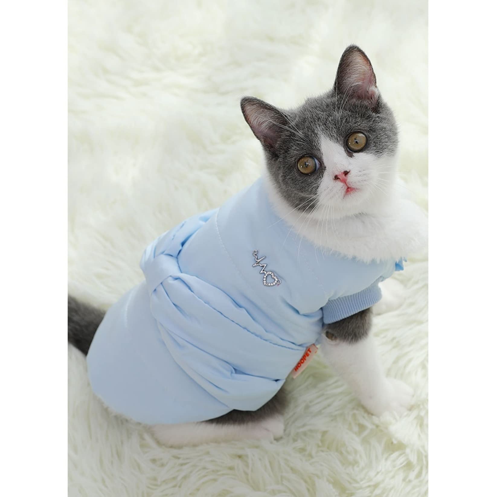 Amazon | 猫服 ペットベスト ペット用綿入れ ドッグウェア ペット犬服