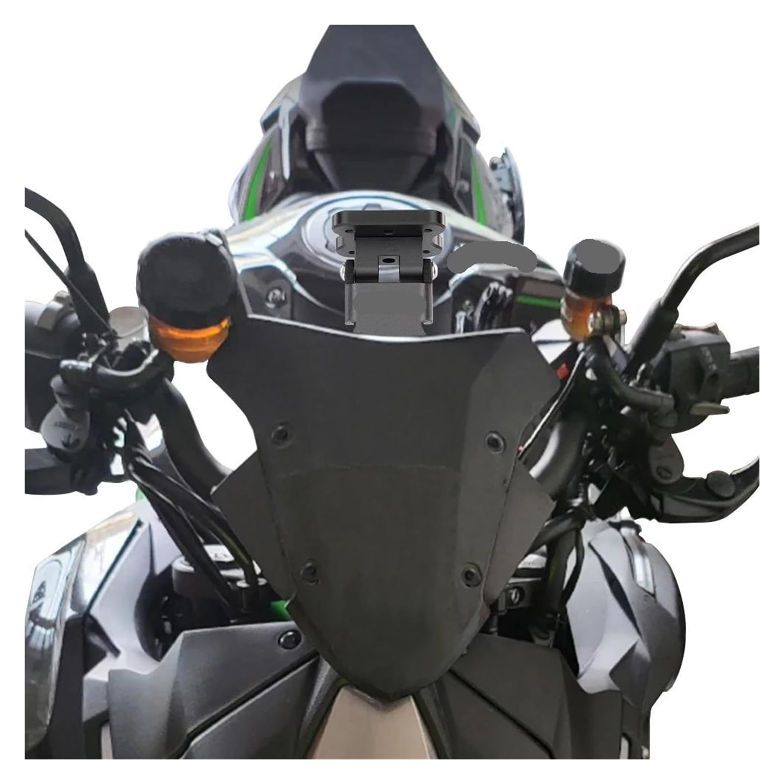 Support De GPS pour Moto pour K&AWAS&AKI ZH2 (2020-2025) avec Adaptateur Et Fixation pour Téléphone(C)
