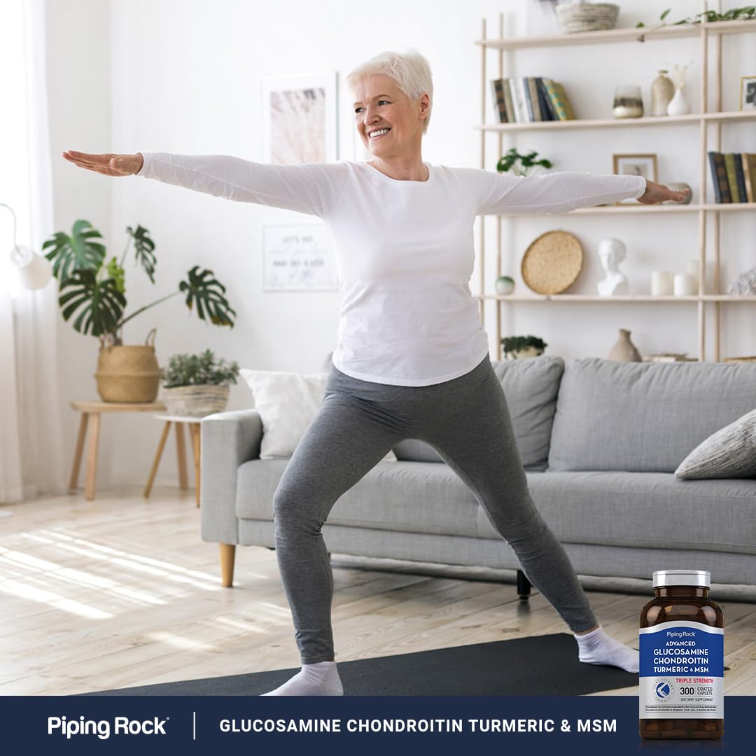 Piping Rock Glucosamine Chondroitin MSM Turmeric | 300 Caplets — Amazon image 6