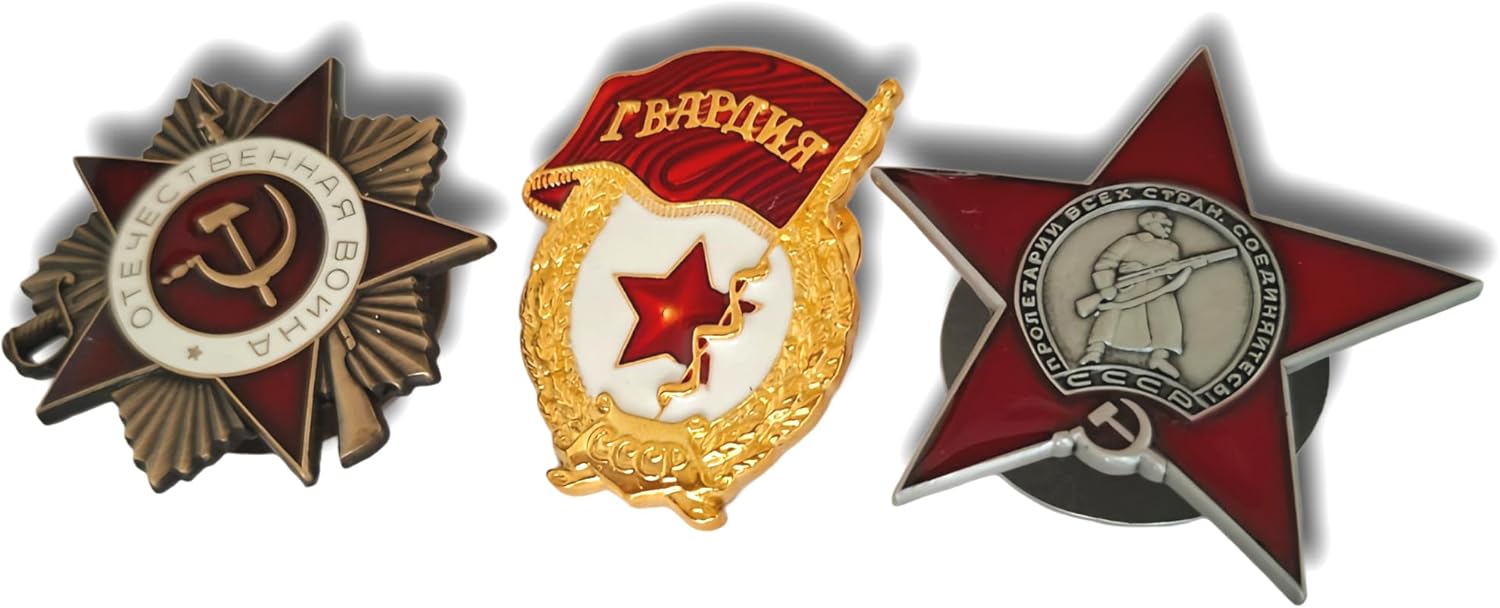 Soviet Medals Badge (Set of 3) Replica