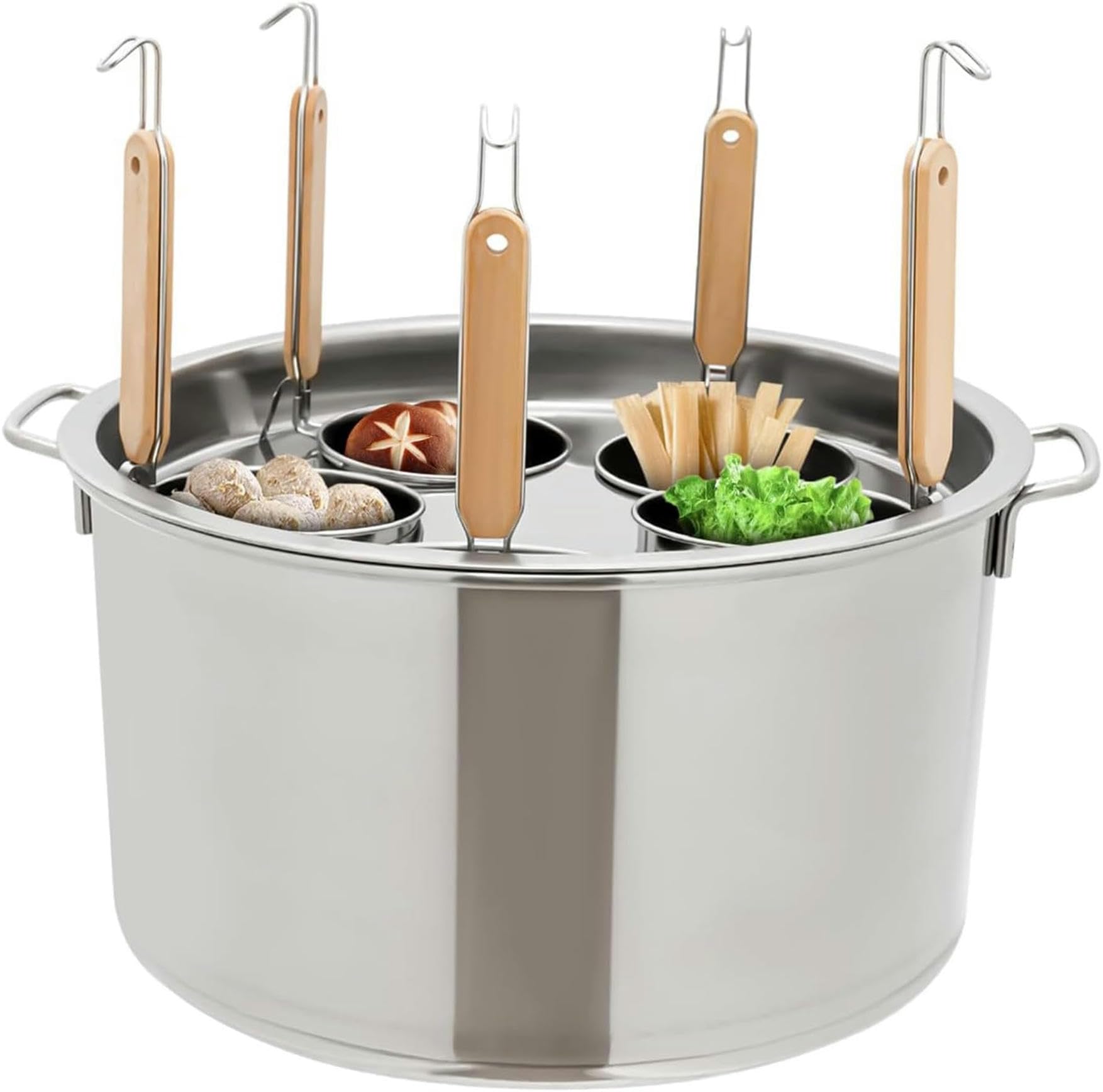 Casserole de cuisine commerciale avec paniers pour repas de pâtes