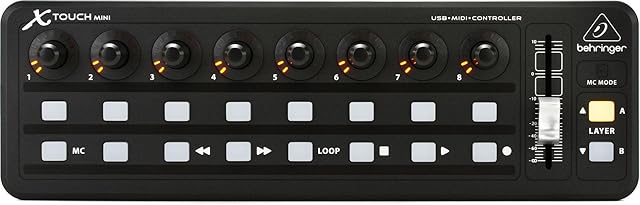 Behringer X-TOUCH MINI Ultra-Compact Universal USB Controller, Compatible with PC and Mac