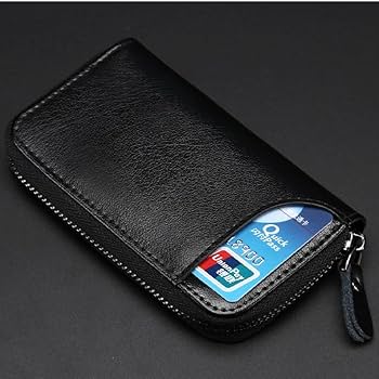 Amazon.com: BAKUN Large Zipper Leather Car Key Case, Key