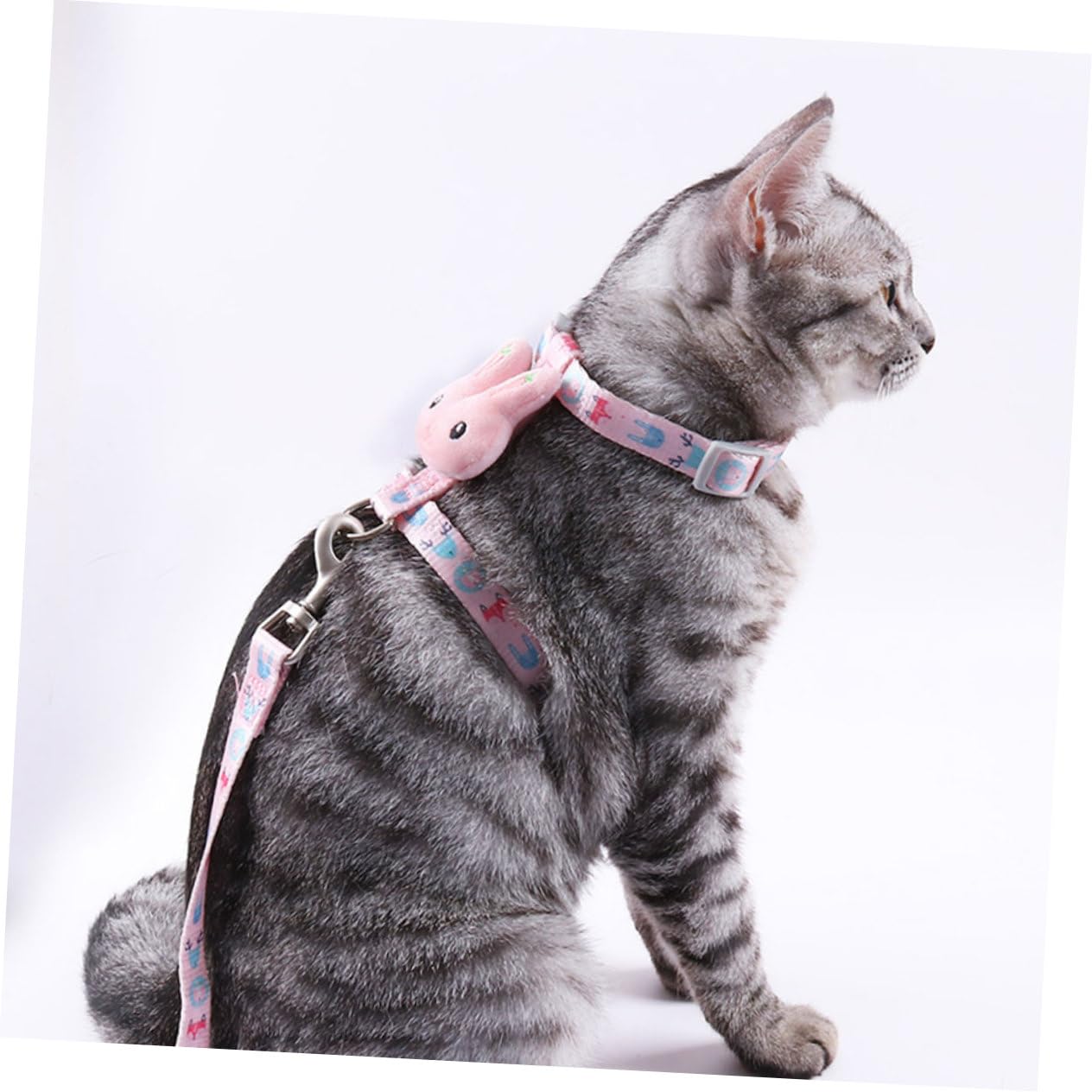 POPETPOP 4 Sätze Abschlepp Seil Katze Hund Kaninchen Gehendes Katzengeschirr Hundegeschirr Und Leine Katzengeschirr Zum Laufen Katzenleine Katze Zu Fuß Reisen Hase Stoff Atmungsaktiv