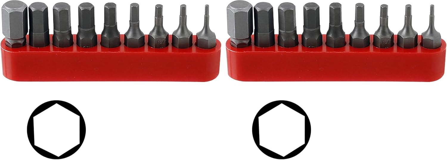 9-Piece Metric Hex Driver Bit Set 1.5-8mm - Taiwan By ProTools