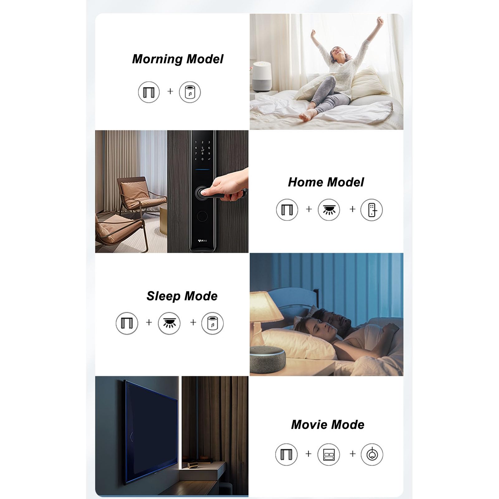 Ouvre-Rideau Automatique, Lot de 2 Ouvre-rideaux Intelligents WiFi Motorisés avec Télécommande/application/commande Vocale, Robot de Rideau électrique avec Minuterie, pour