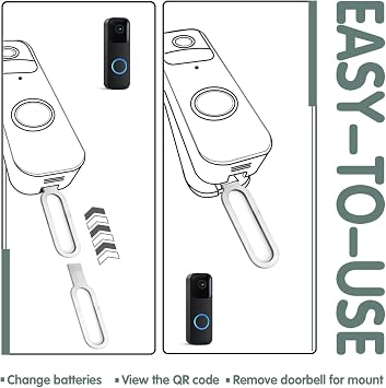 Blink Doorbell Key Replacement Tool, 4-Pack(newest model) Doorbell Camera Release Pin for Blink, Replacement Doorbell Key, Efficient Tool for Remove Blink Doorbell Mount and Battery Replacement