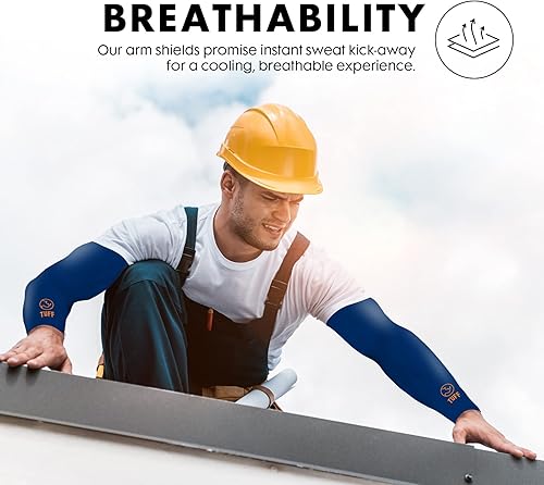 Miniatura 4 de TUFF - Mangas de compresión para brazos refrigerantes, mangas de brazo UPF 50 para hombres y mujeres..