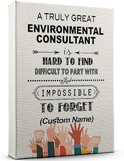 Custom Environmental Consultant Canvas Painting for Office, A Truly Great Environmental Consultant Poster Canvas Painting Wall Art for Home Office Decor Motivational Poster 4AZ868