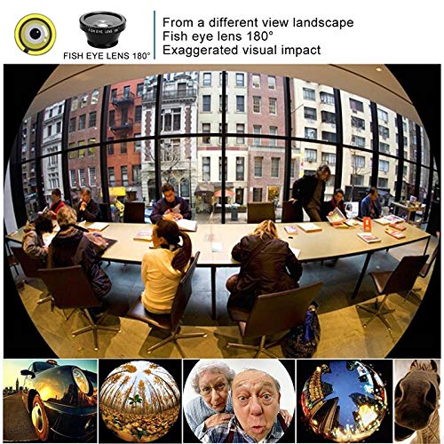 WSTERAO Handy Objektiv Kamera Linse Kit, 3 in 1 Lens Set 180 Grad Linse mit 0,67 fachem Objektiv 10 mal Makroobjektiv… – Bild 7