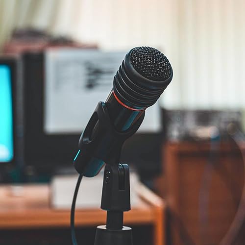 Miniatura 7 de 4 soportes para micrófono, clip de soporte de micrófono de ángulo ajustable para soporte, clip de micrófono flexible de goma, soporte de micrófono