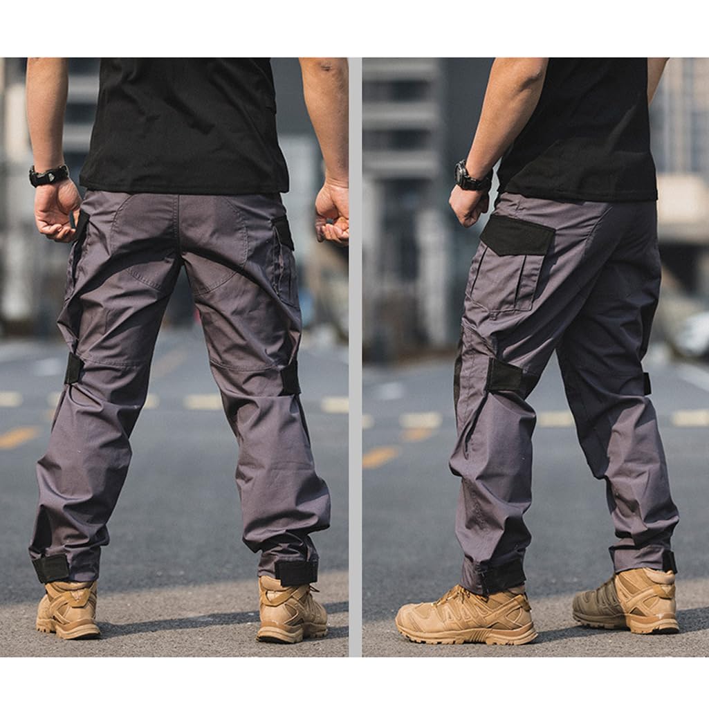 Pantaloni Tattici da Uomo, Pantaloni Dritti Multitasche, Pantaloni Cargo da Escursionismo E Caccia