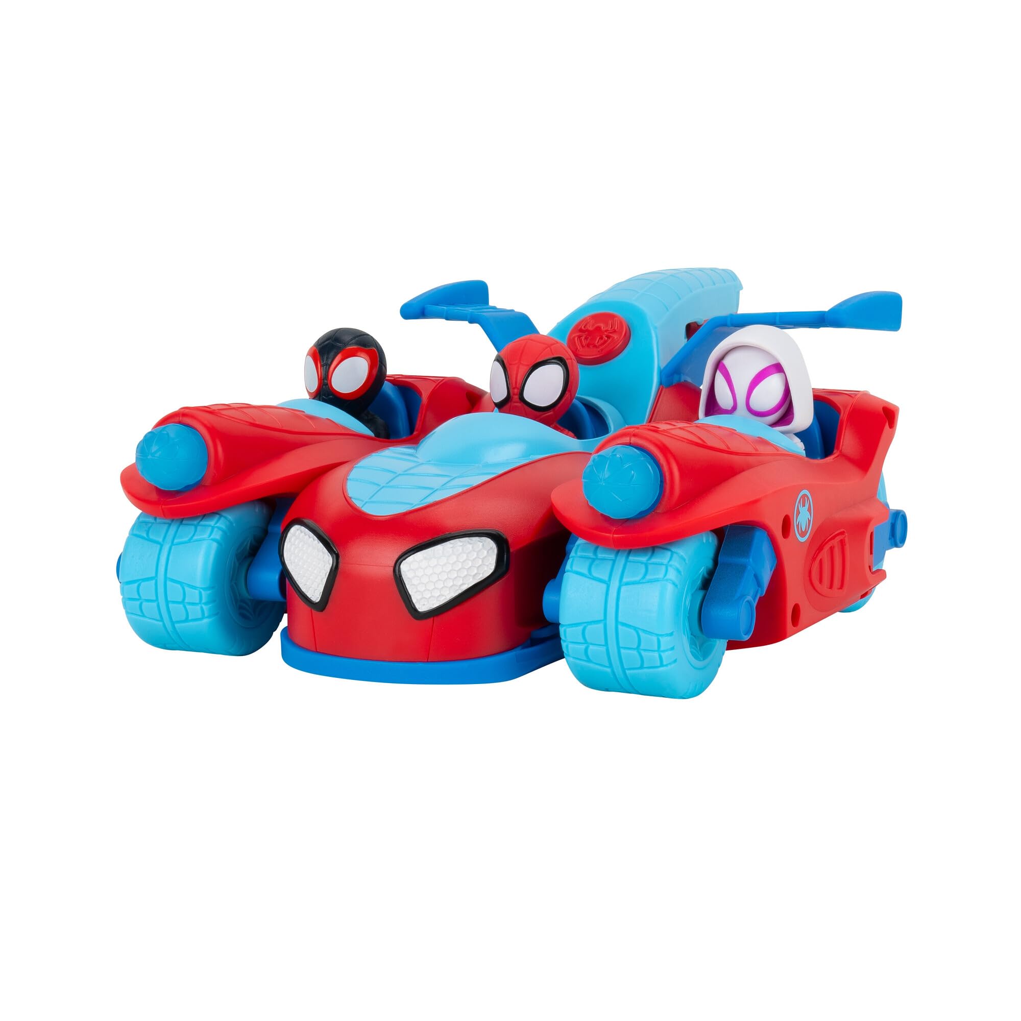 Jazwares GmbH Spidey 3 en 1 vehículo - Jet+2 Motocicletas