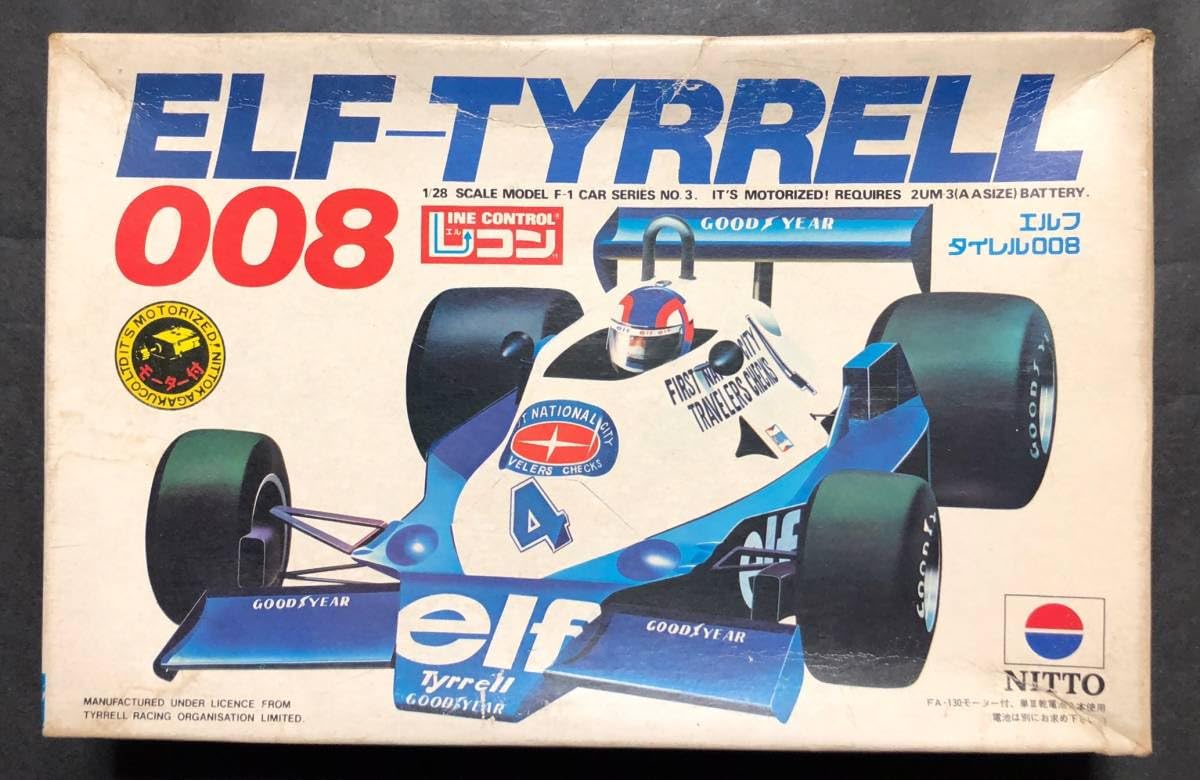 日東科学 1/28 ウルフ フォード WR5 & elf ティレル 008 モーターライズ (2143-191) 1&frasl;26 \u0026 1&frasl;28 サーキットの狼 シリーズ: 「サーキットの狼」ミニカー