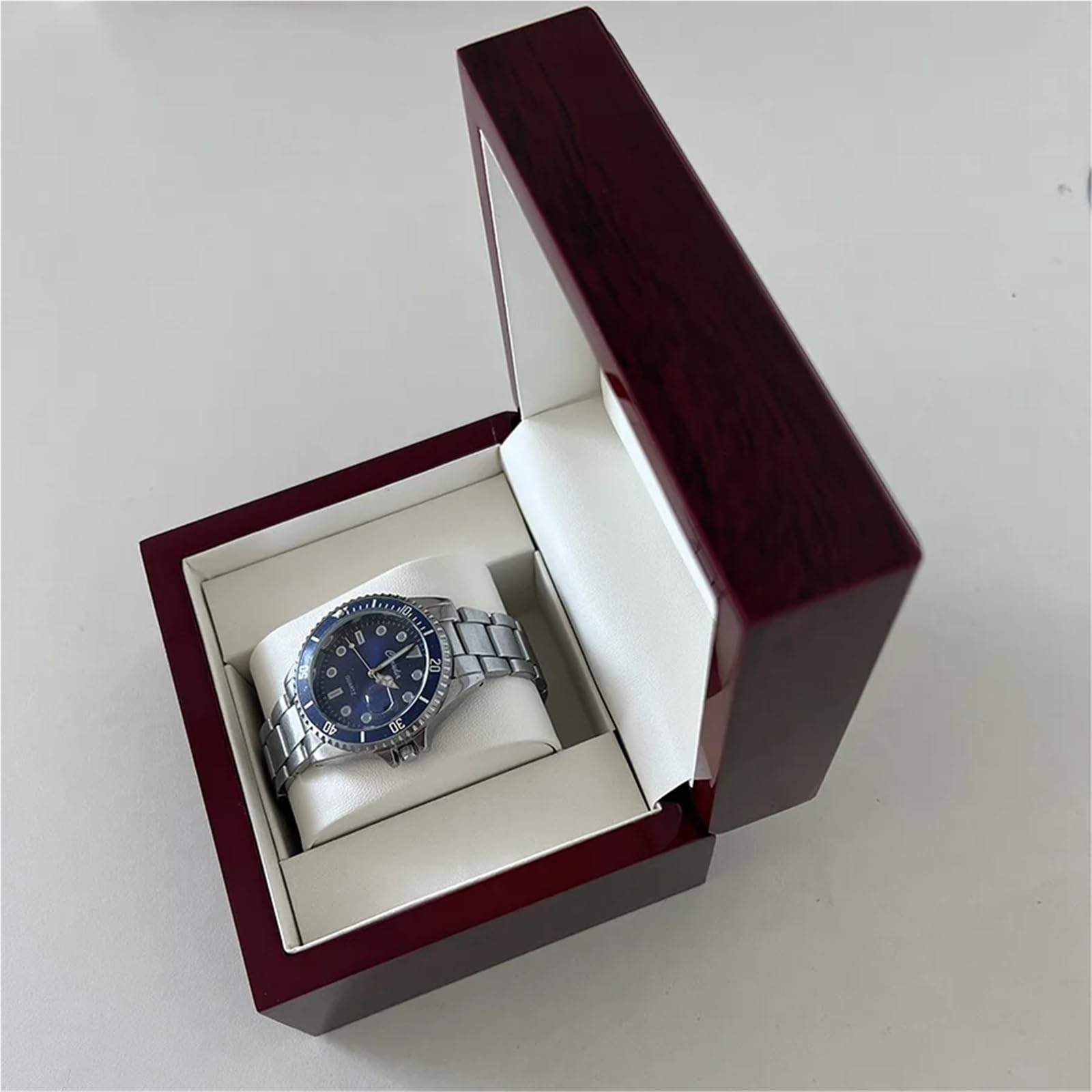 Portaorologi in Legno Massello 1 scatola portaoggetti for orologio a griglia, materiale in legno