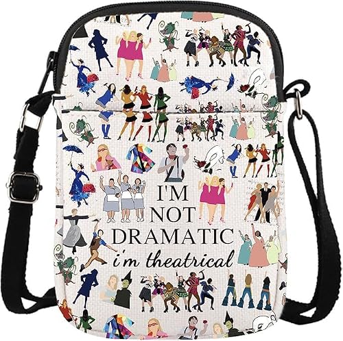 GJTIM - Musical Theatre Gift Crossbody Bag - I'm Not Dramatic I'm Theatrical Theatre Bag (8% Off Amazon Deal)