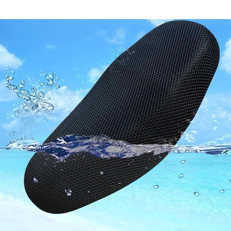 Funda asiento universal motocicleta transpirable de malla protectora nailon 3