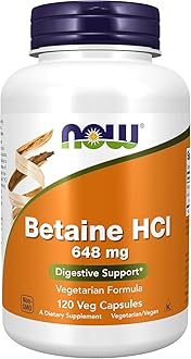 Now Foods, Betaine HCI, 648 mg, 120 Capsules