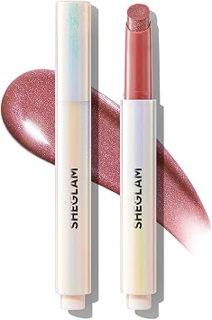 SHEGLAM Perfect Puffy Lip Plumper Coconut Oil Lip Gloss Shimmer Lipstick Shimmer-Pink Flamingo