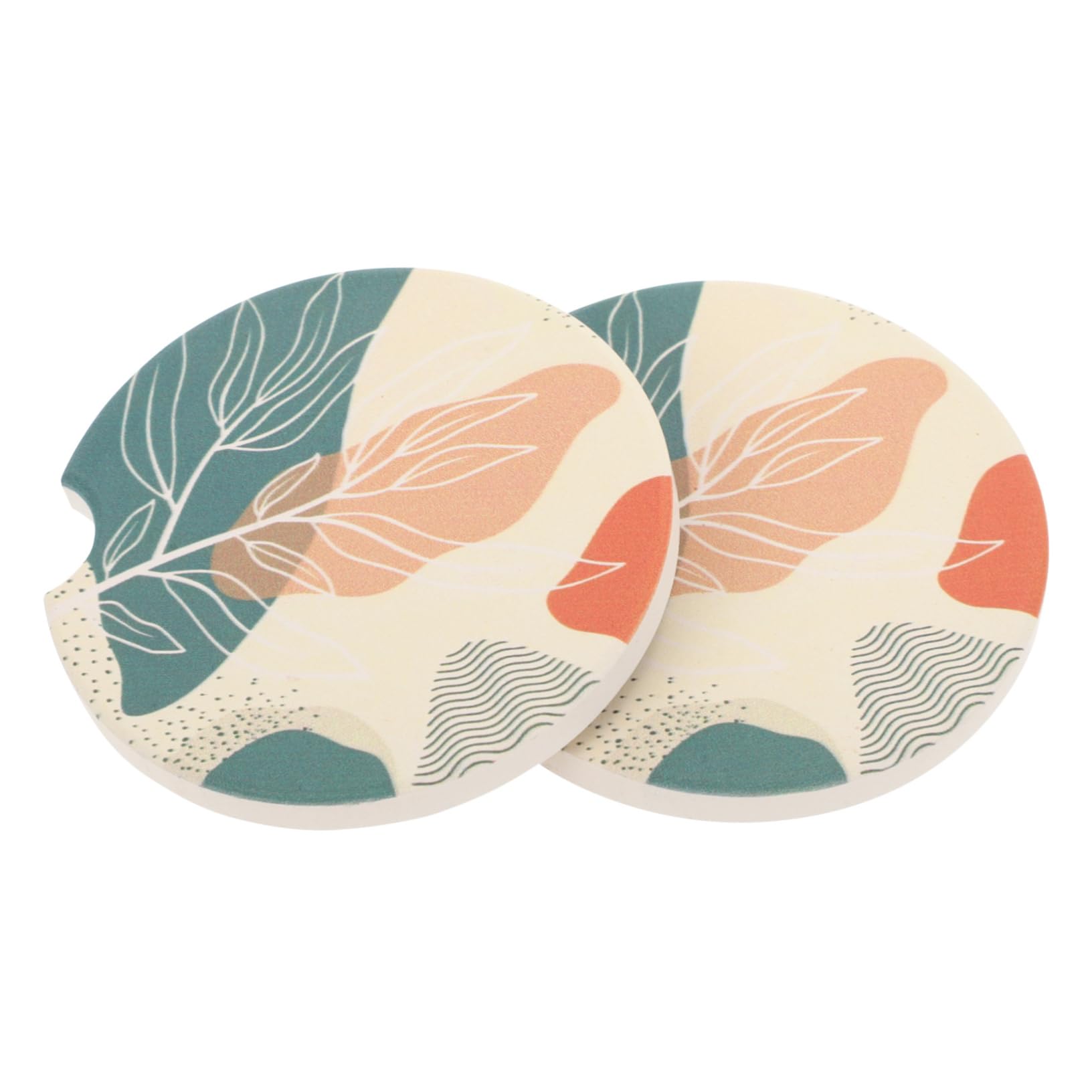 OUNONA 2pcs Bohemian Car Non- Ceramic Drink Holders for Cars Suvs and Trucks Decorative Absorbent for Women Stylish Vehicle Accessories