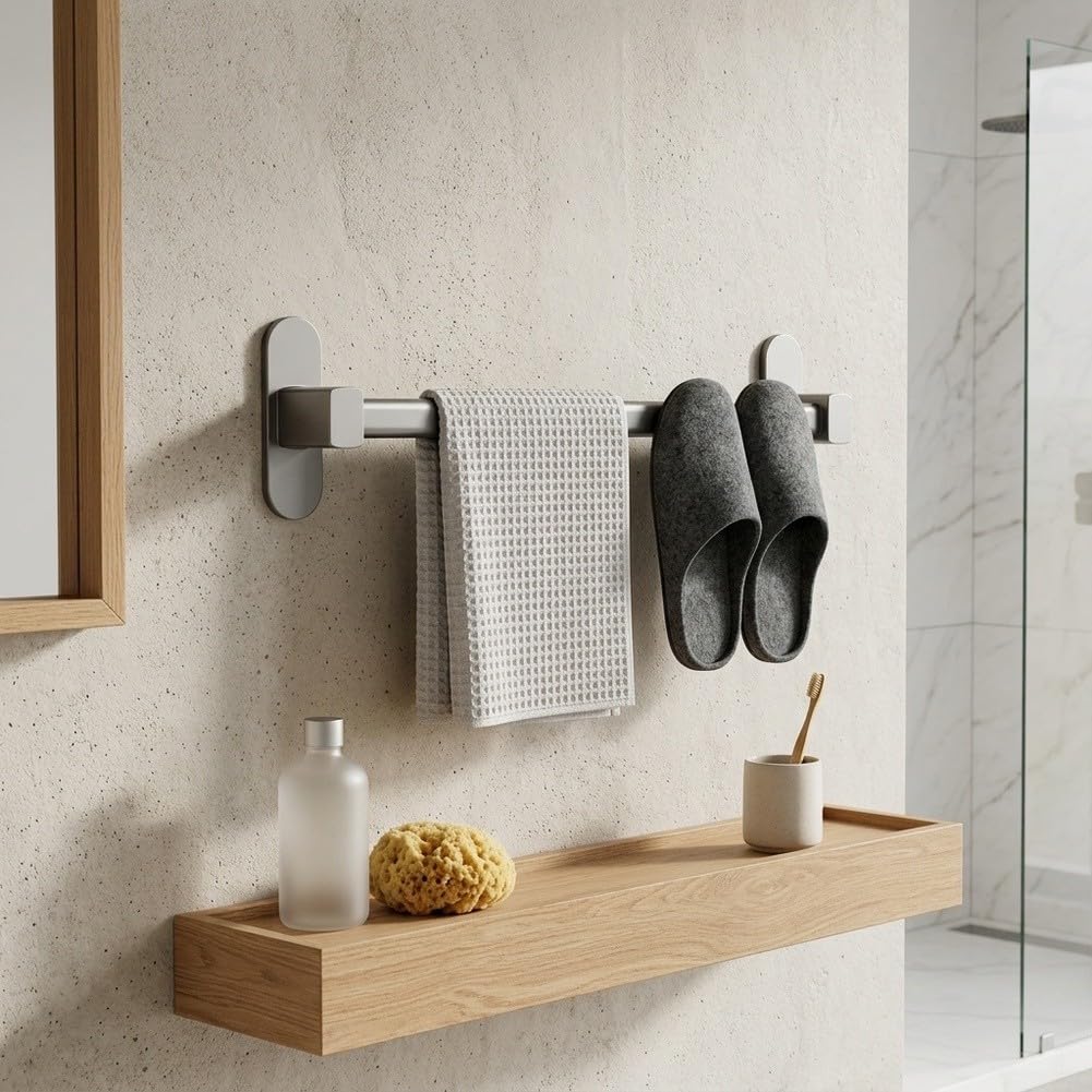 para soporte Toallas para vacío 32cm Para Azulejos Vidrio para