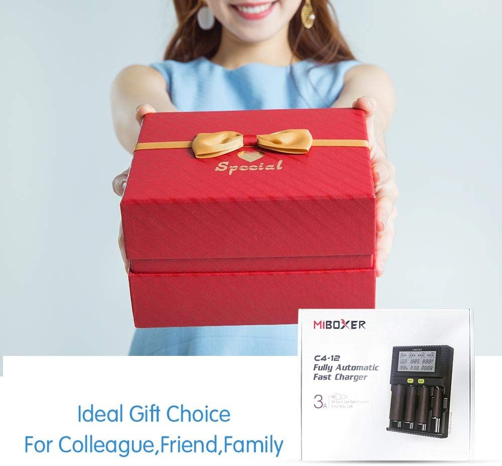 Contents of the COSOOS MiBOXER C4-12 package including charger, adapter, and manual