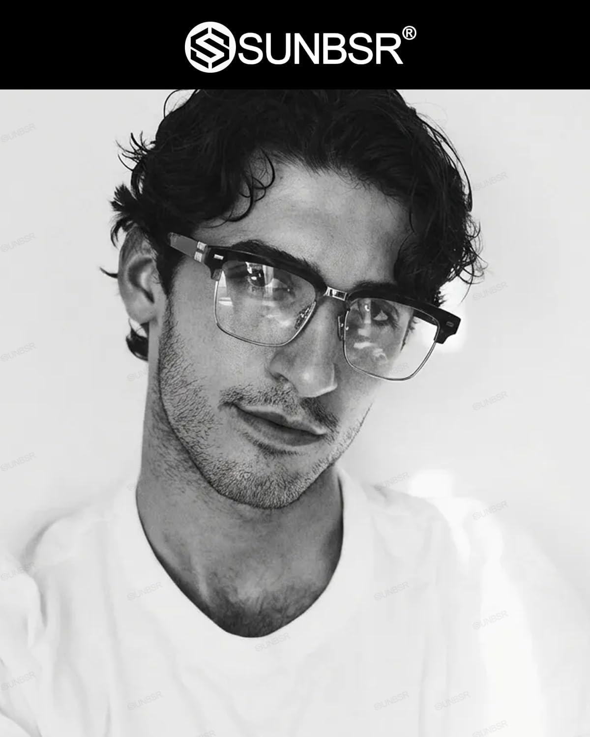 Fashion Square Glasses for Women Men Classic Half Frame Blue Light Blocking Glasses Computer Eyeglasses - Image 4